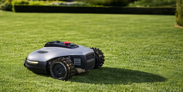 Robotic lawn mowing result